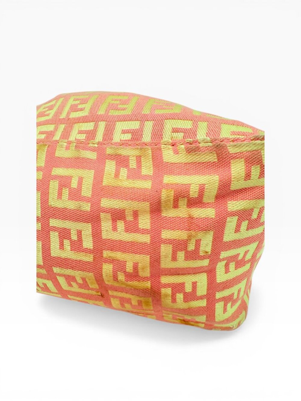 Fendi Zucca Zuccino Pink Canvas Pochette Shoulder Bag - Picture 10 of 15